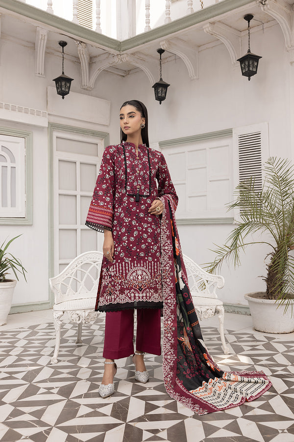 3-PC Embroided Khaddar