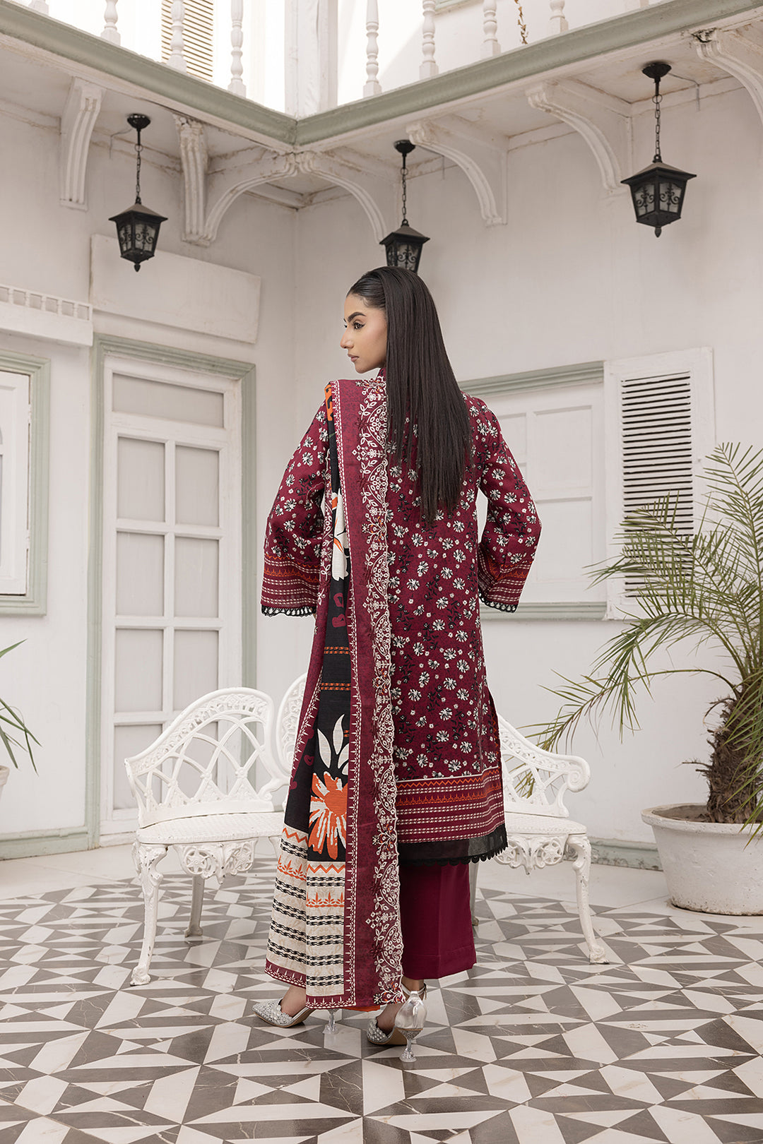 3-PC Embroided Khaddar