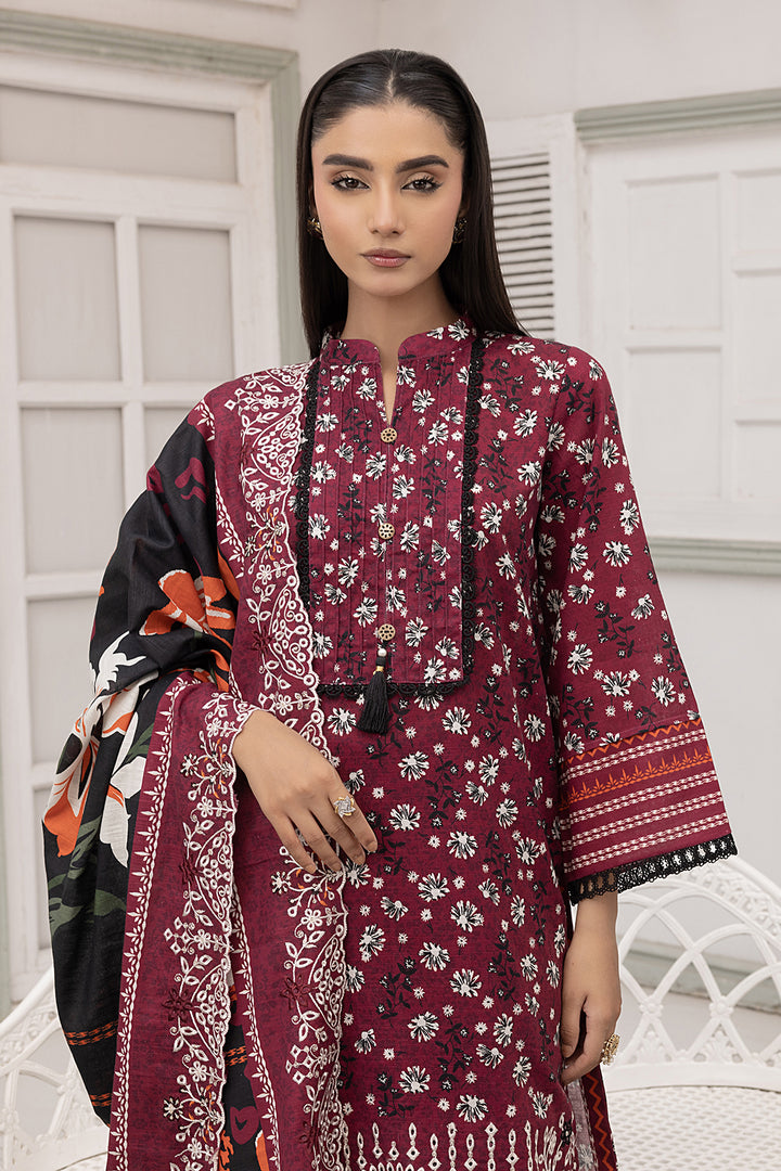 3-PC Embroided Khaddar