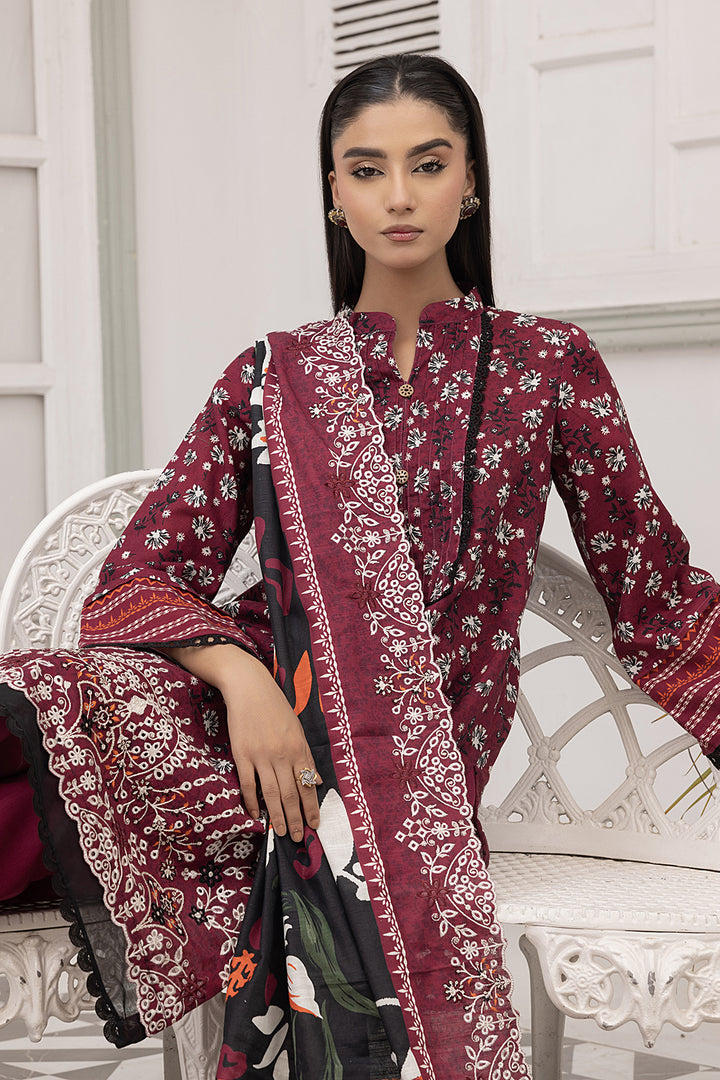 3-PC Embroided Khaddar