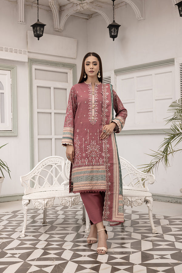 3-PC Embroided Khaddar