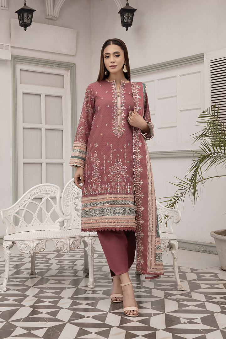 3-PC Embroided Khaddar