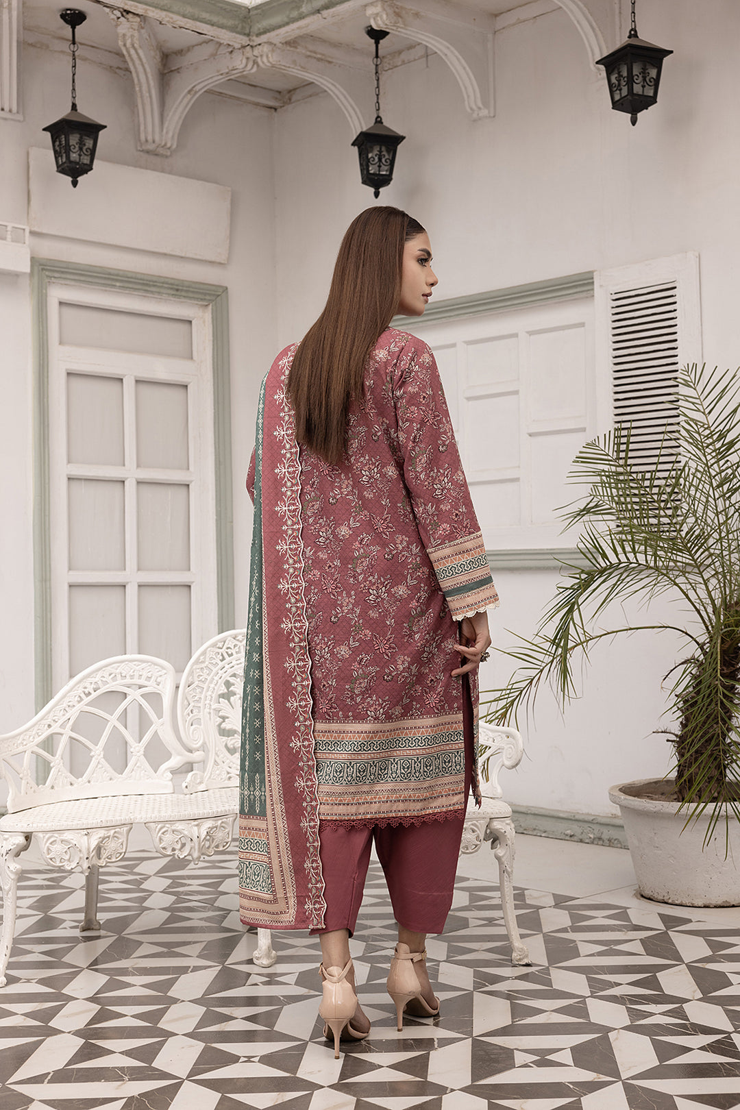 3-PC Embroided Khaddar