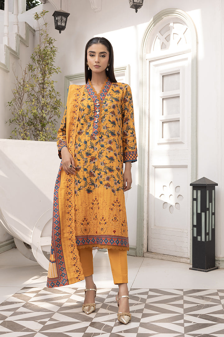 3-PC Embroided Khaddar