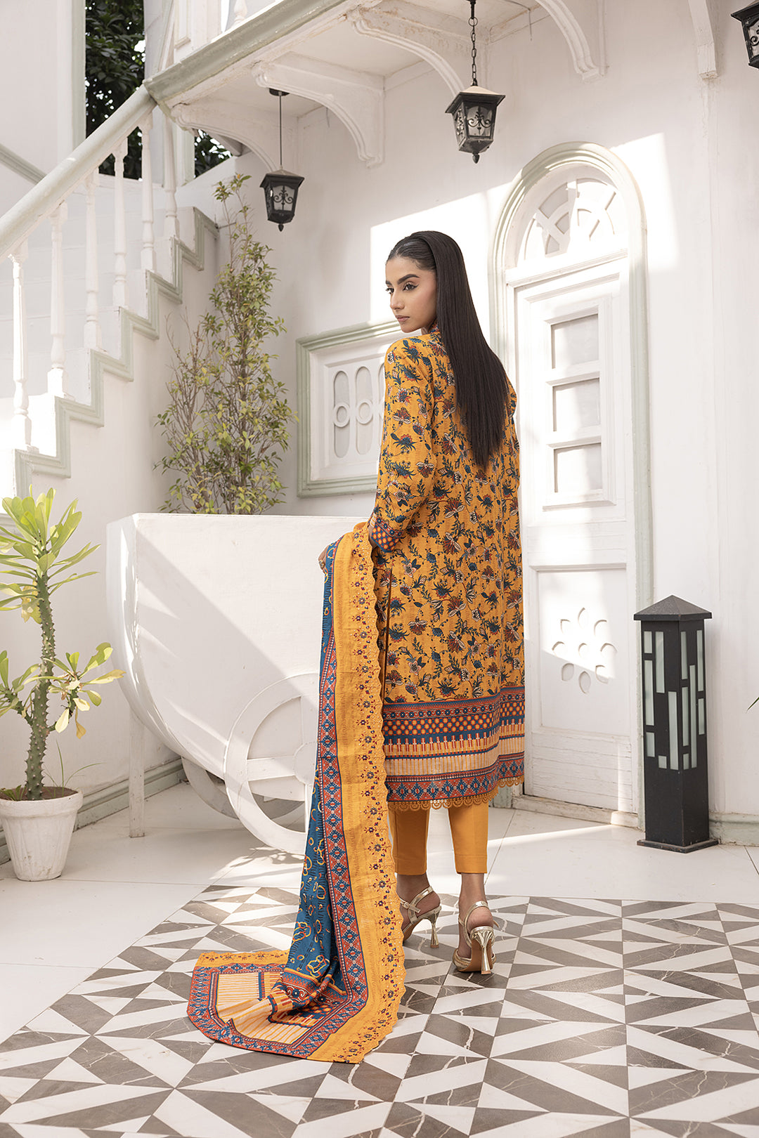 3-PC Embroided Khaddar