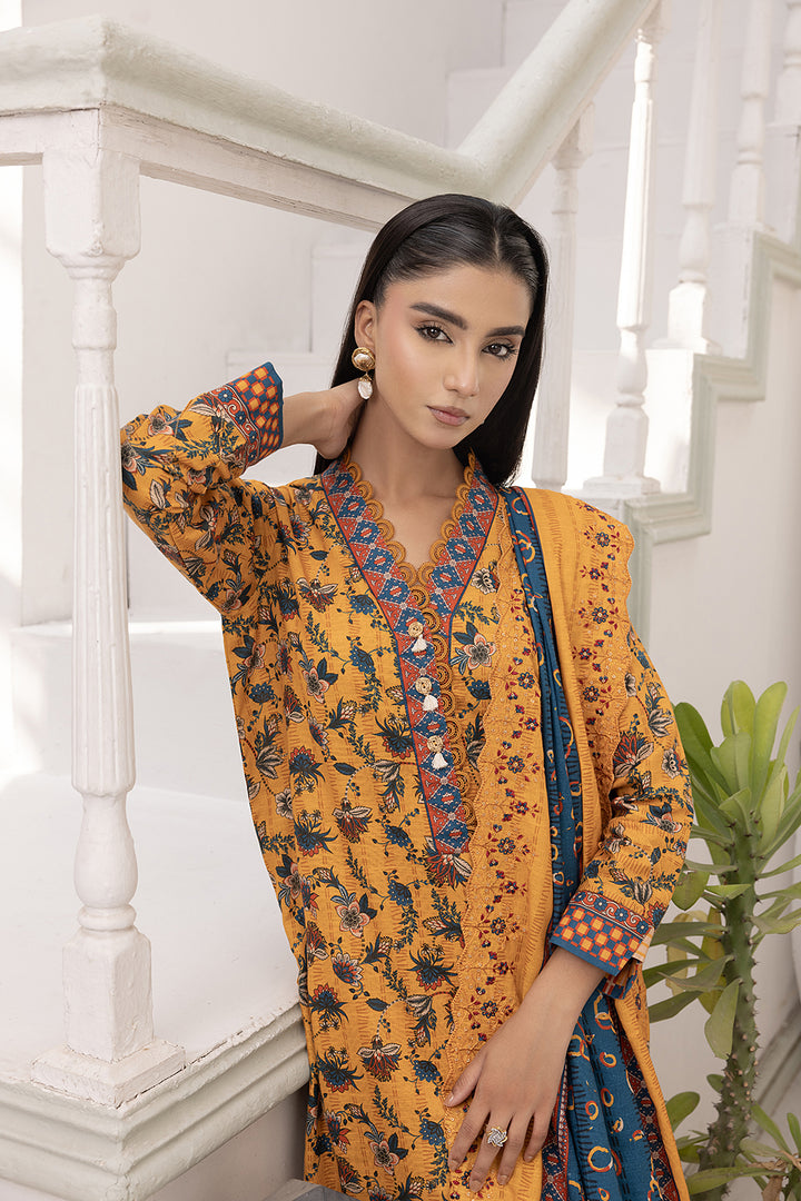 3-PC Embroided Khaddar