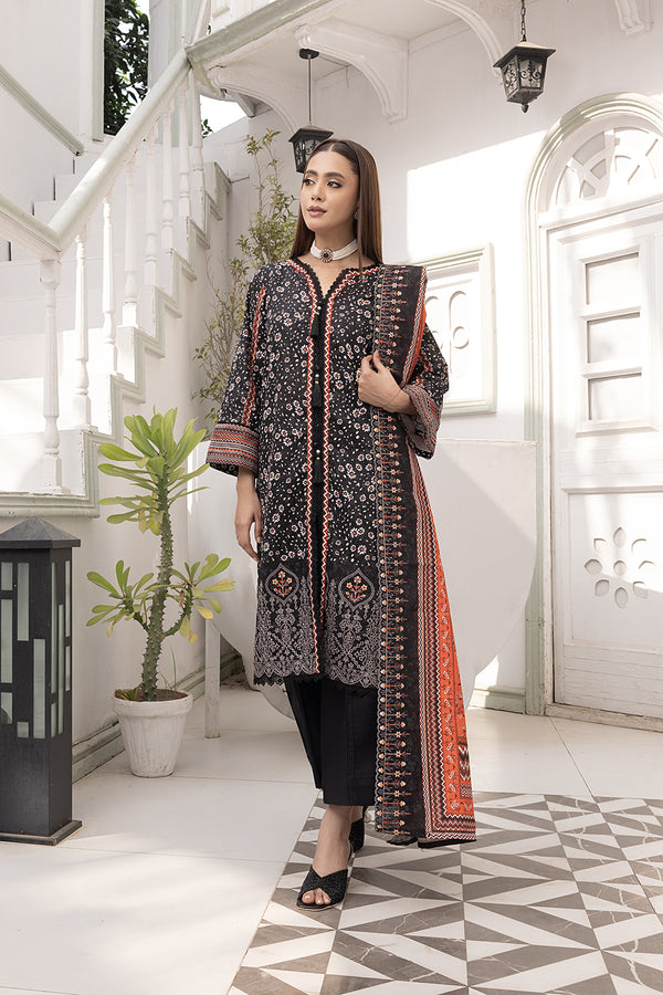 3-PC Embroided Khaddar