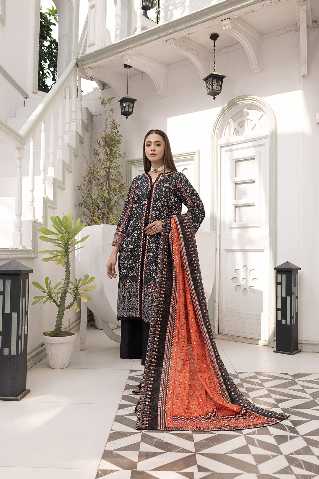 3-PC Embroided Khaddar