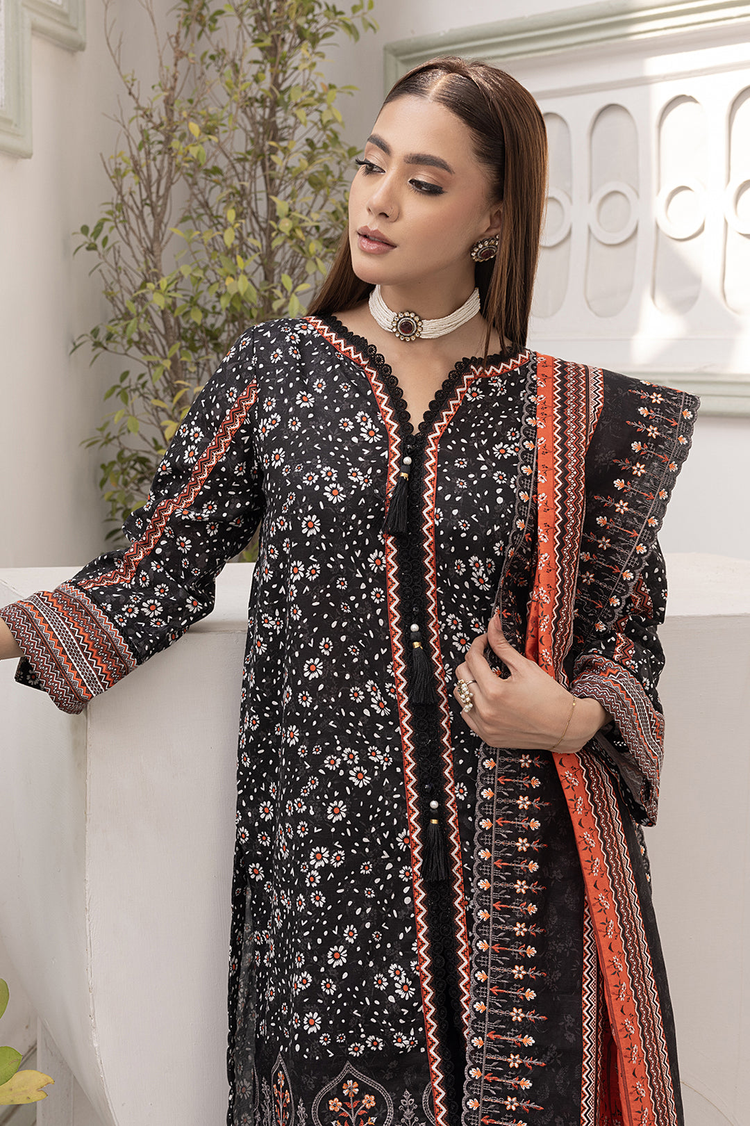 3-PC Embroided Khaddar