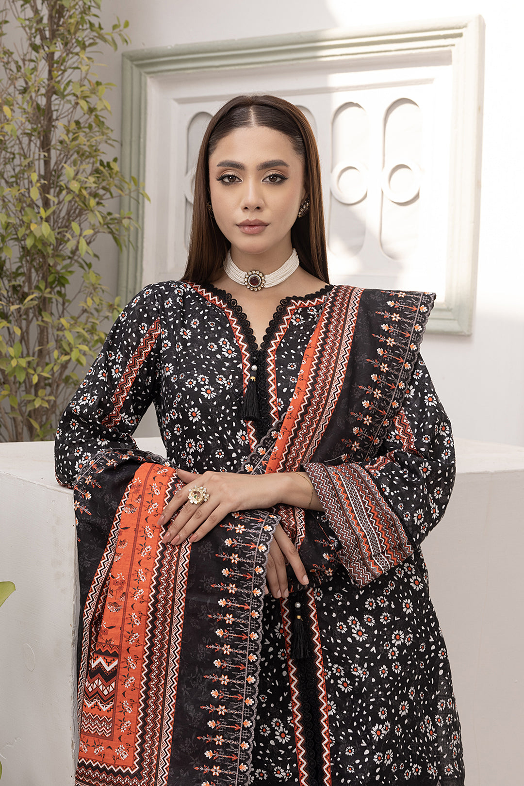 3-PC Embroided Khaddar