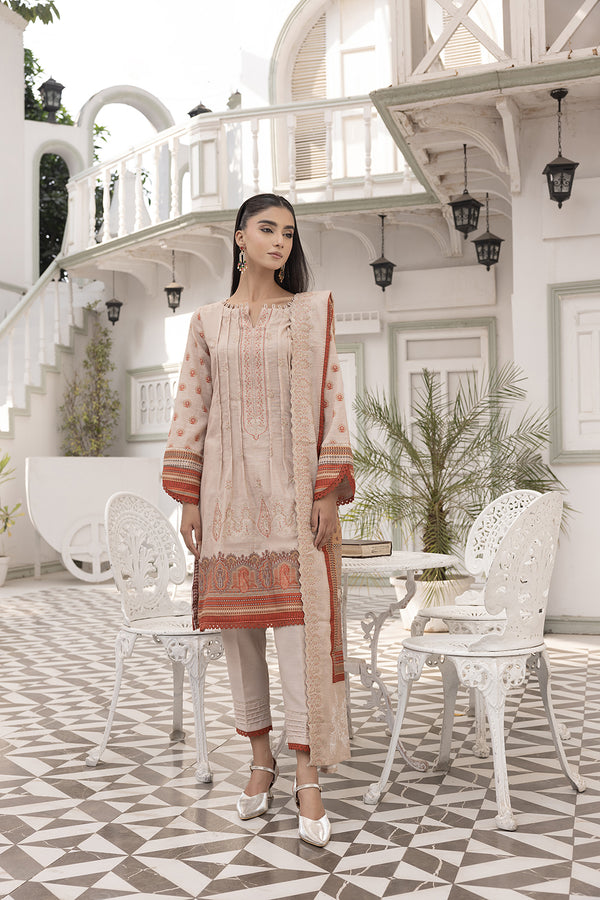 3-PC Embroided Khaddar