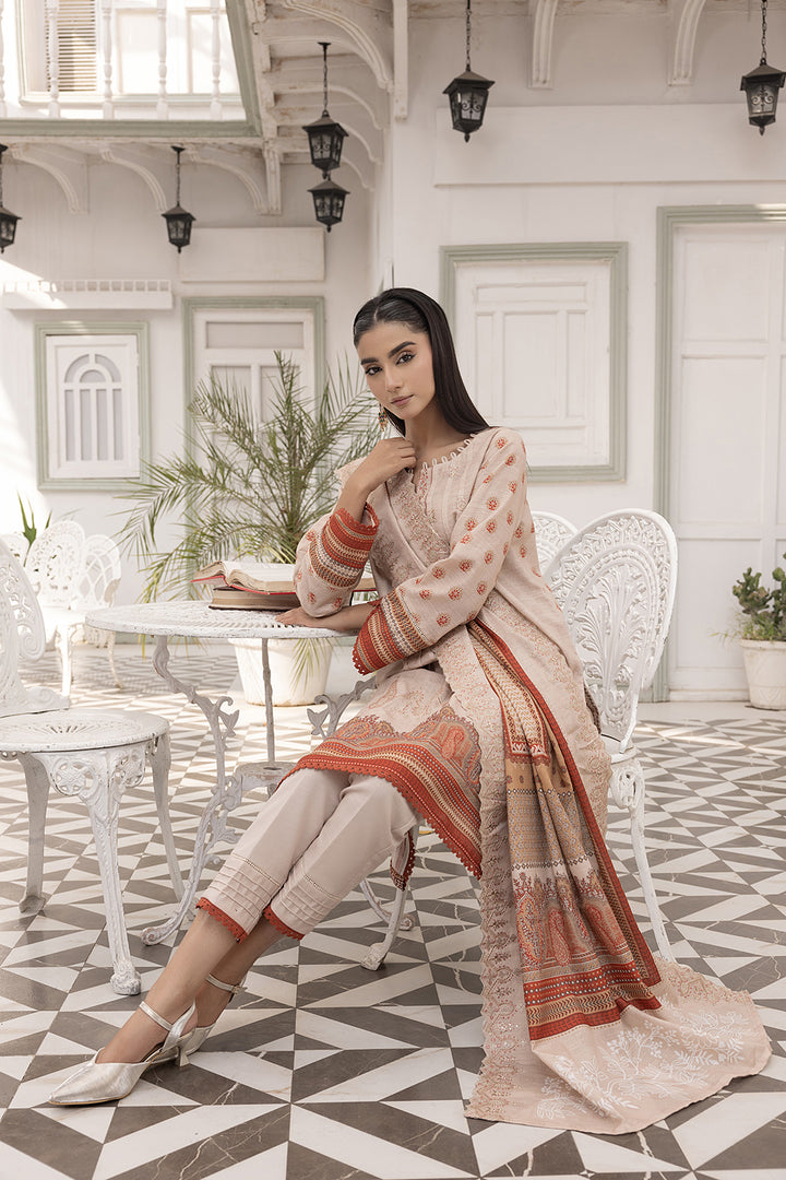 3-PC Embroided Khaddar