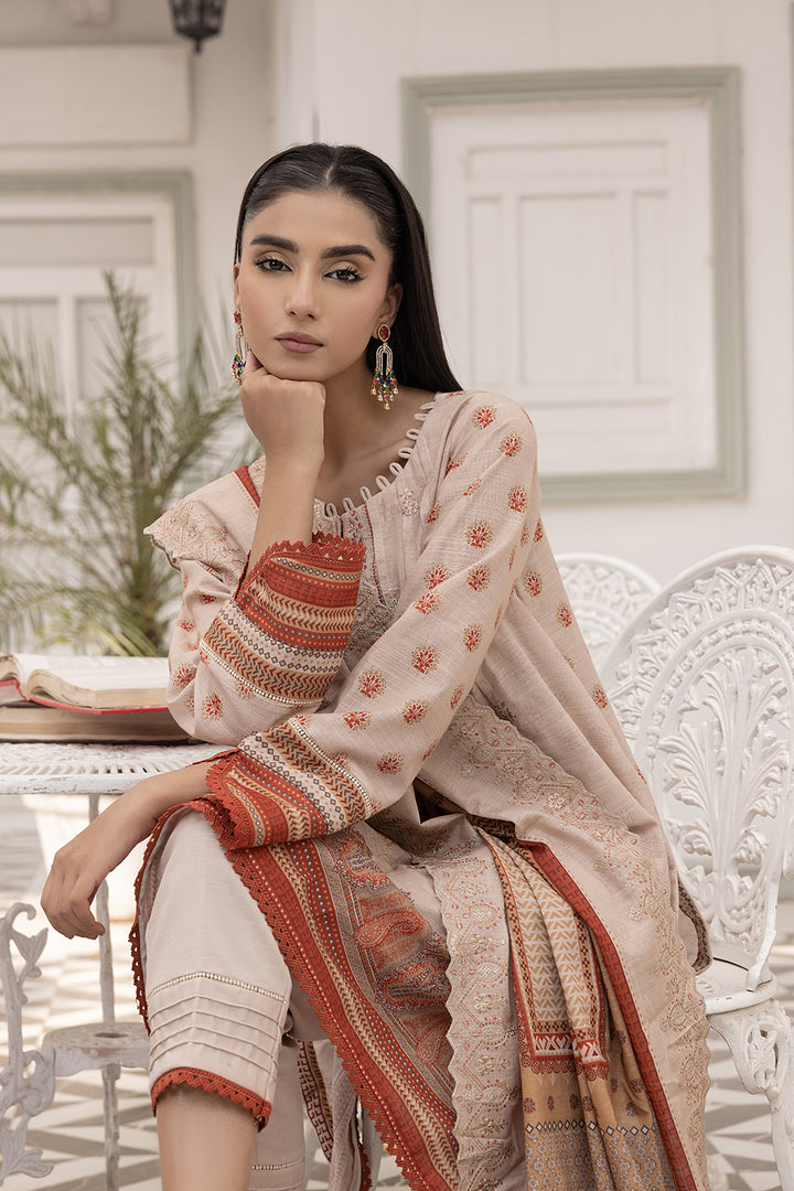3-PC Embroided Khaddar