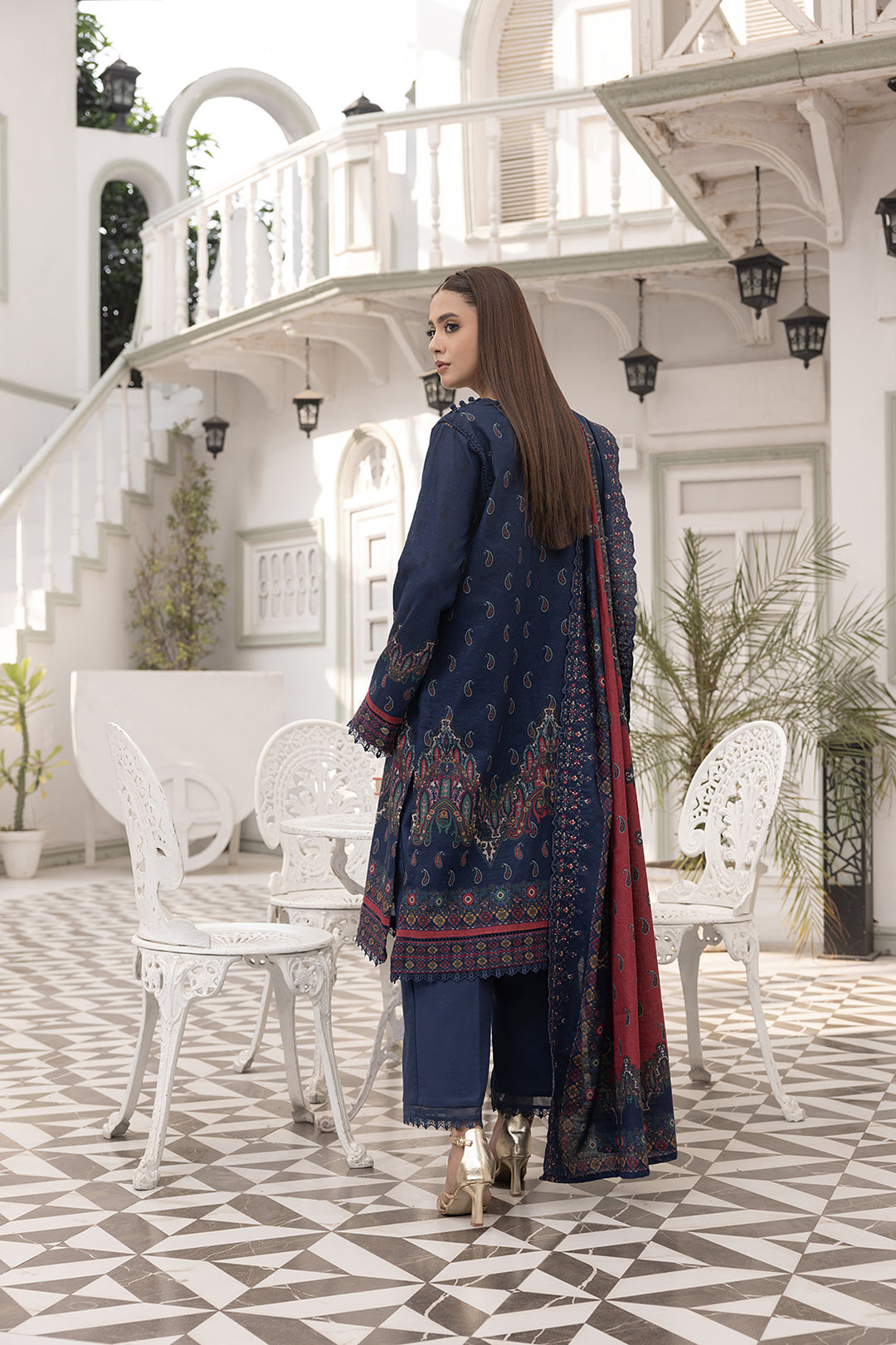 3-PC Embroided Khaddar
