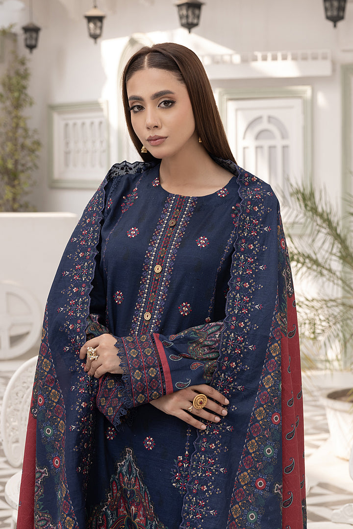 3-PC Embroided Khaddar