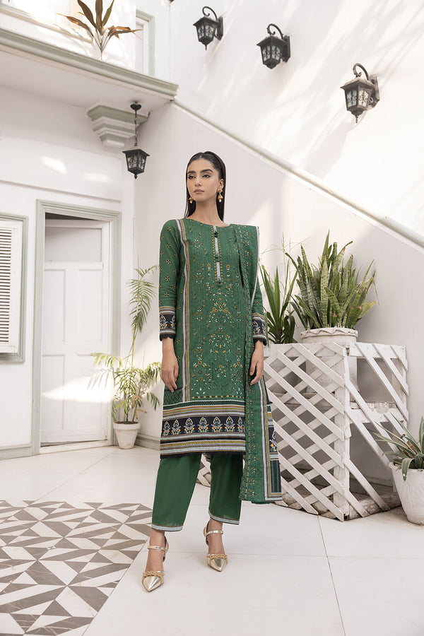 3-PC Embroided Khaddar