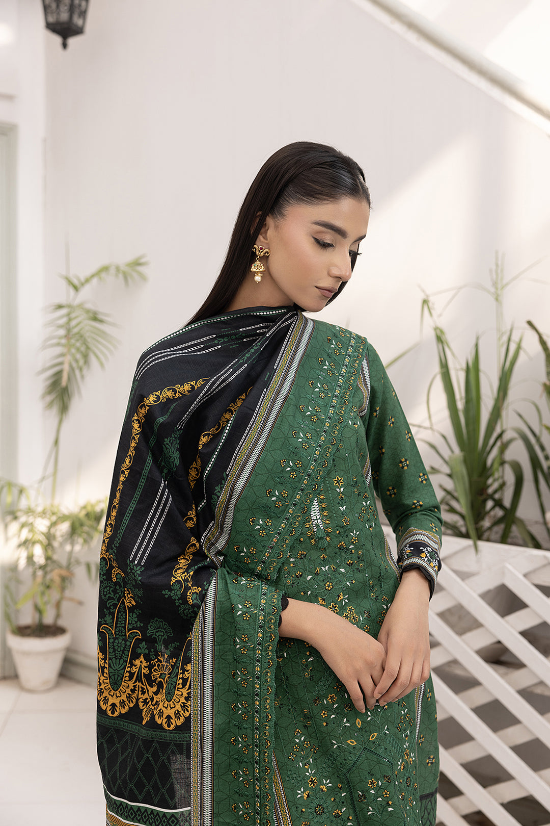 3-PC Embroided Khaddar