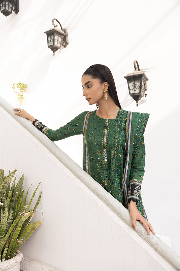 3-PC Embroided Khaddar