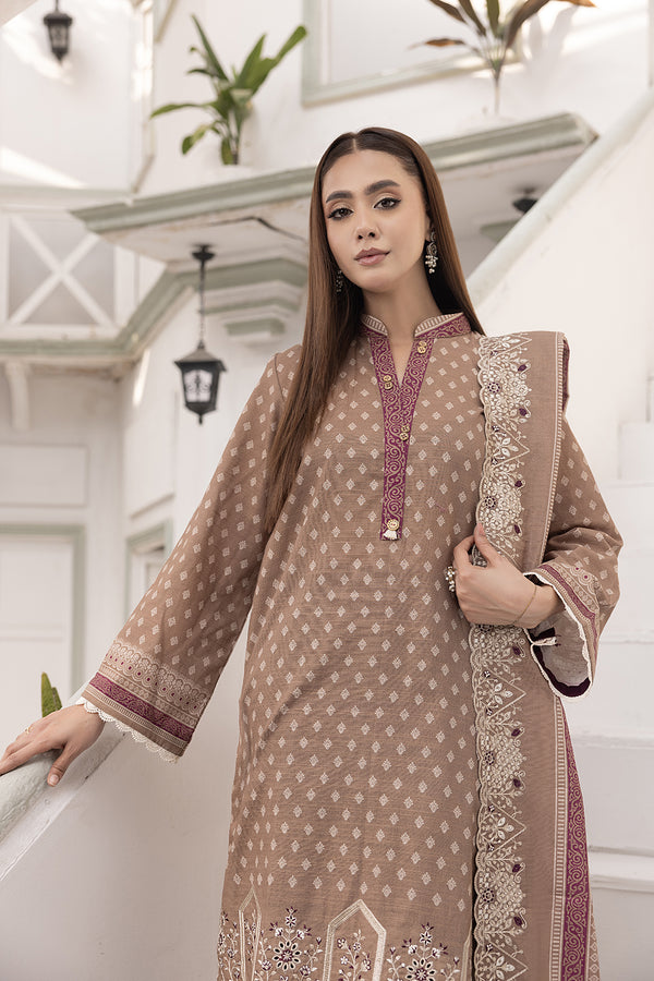 3-PC Embroided Khaddar