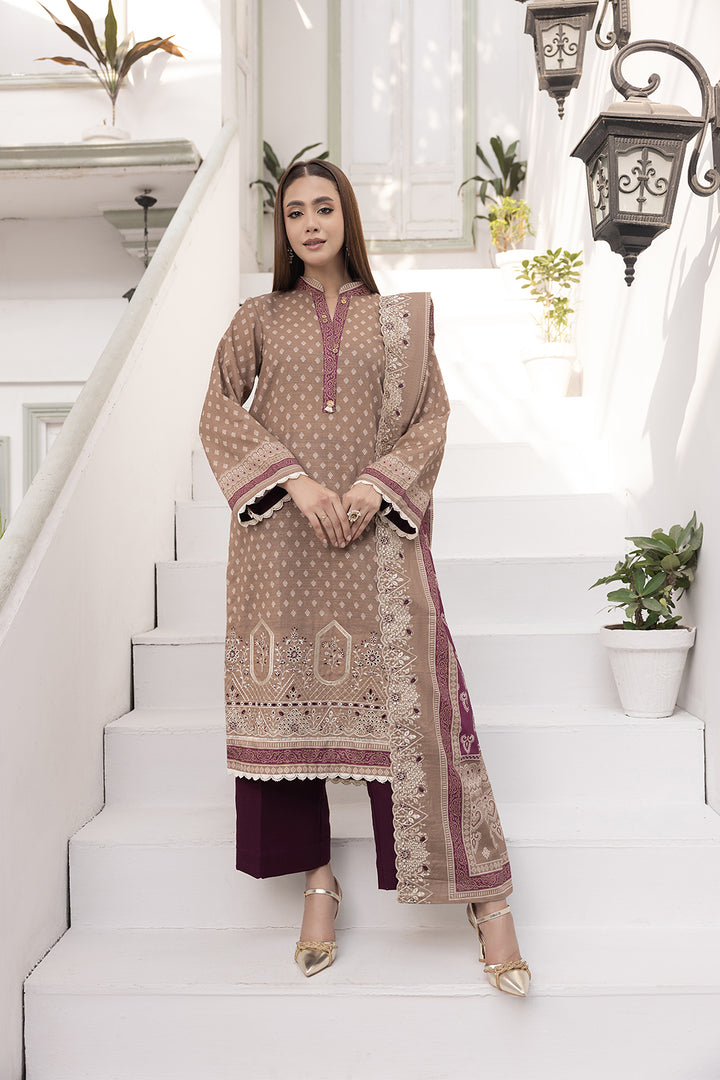 3-PC Embroided Khaddar