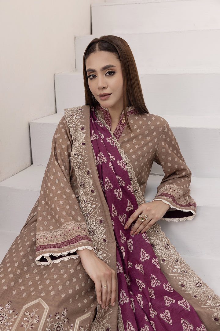 3-PC Embroided Khaddar