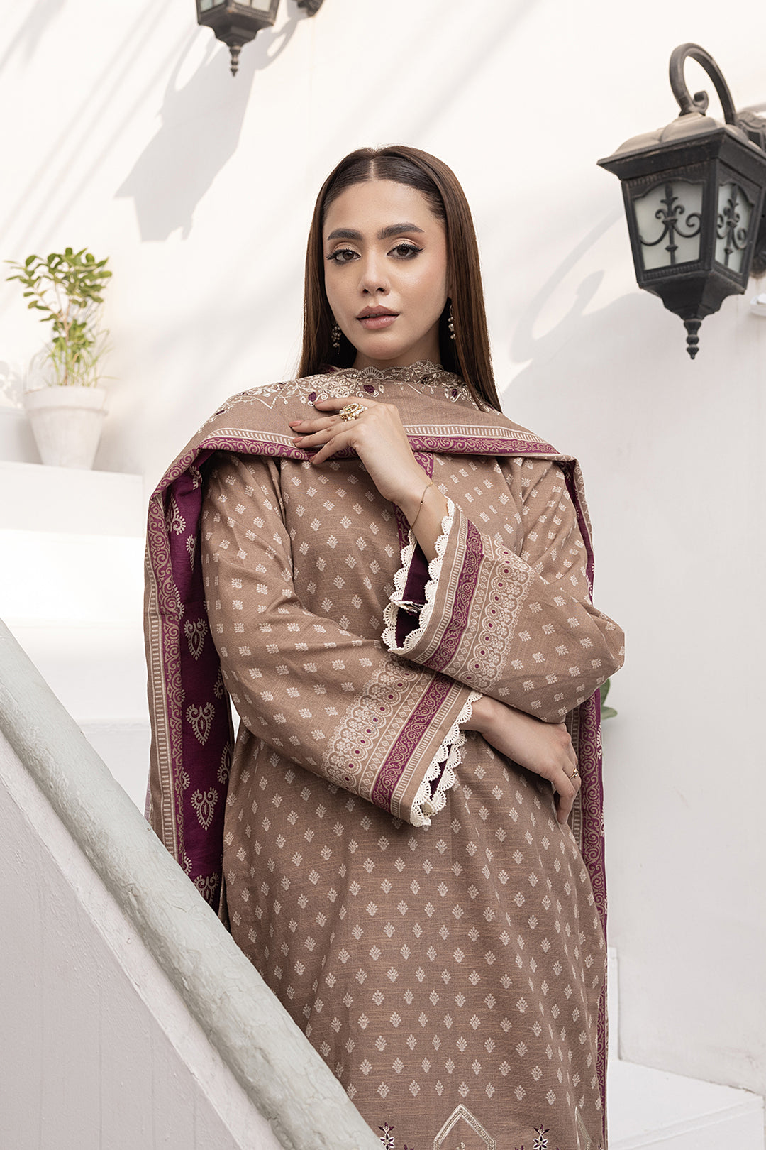 3-PC Embroided Khaddar