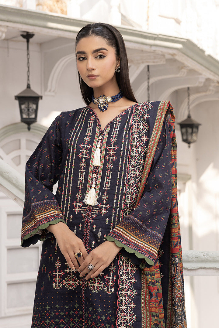 3-PC Embroided Khaddar