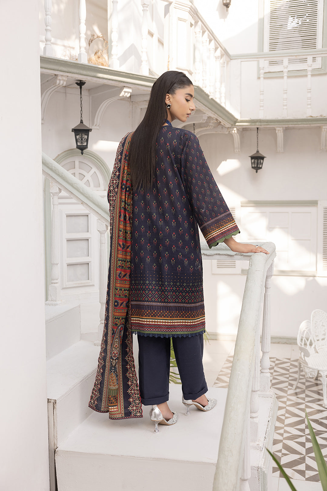 3-PC Embroided Khaddar