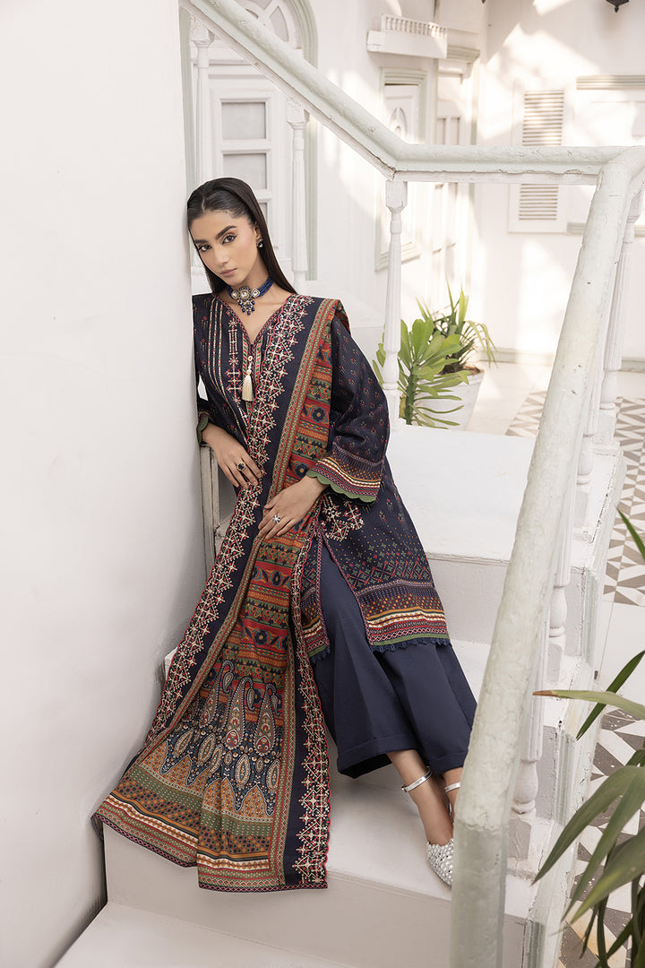 3-PC Embroided Khaddar