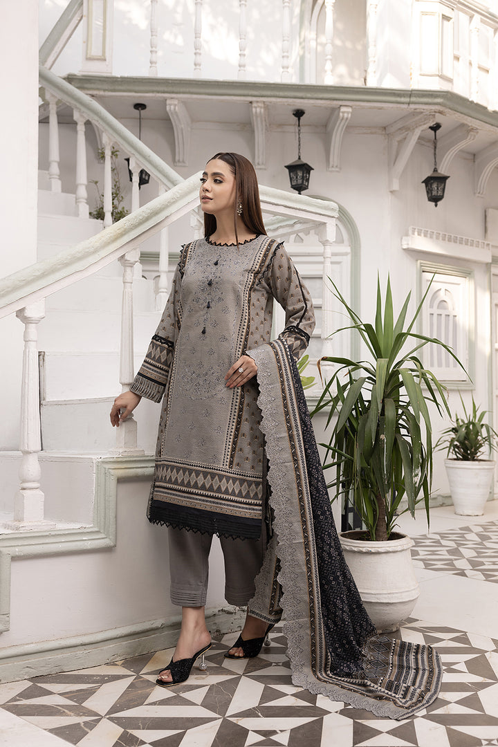 3-PC Embroided Khaddar