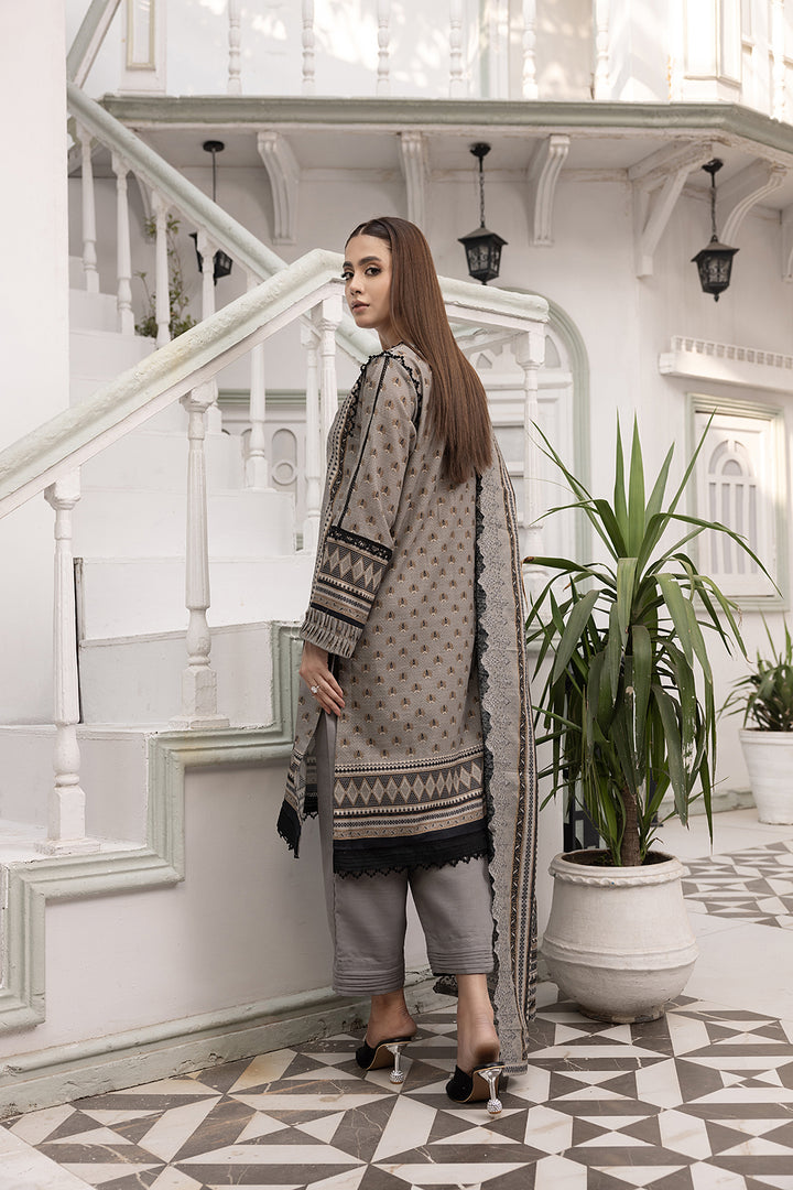 3-PC Embroided Khaddar
