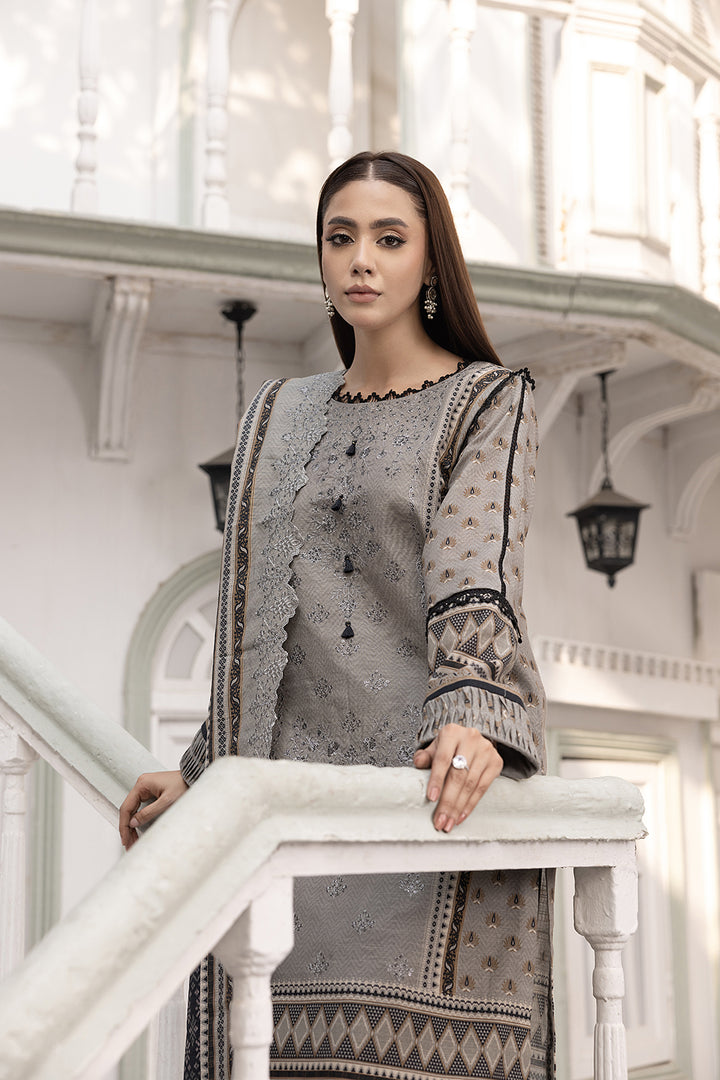 3-PC Embroided Khaddar