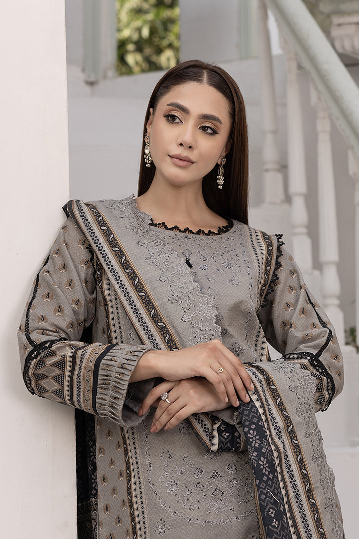 3-PC Embroided Khaddar