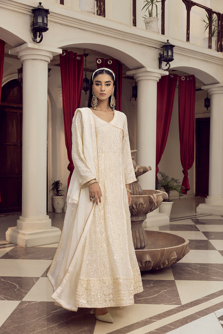 4-PC Embroided Chiffon