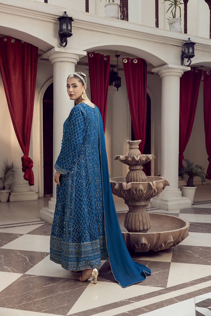 4-PC Embroided Chiffon