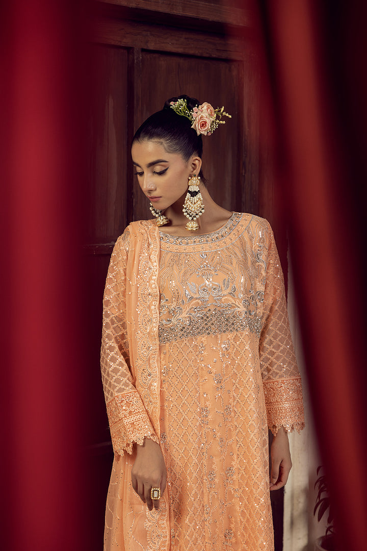 4-PC Embroided Chiffon