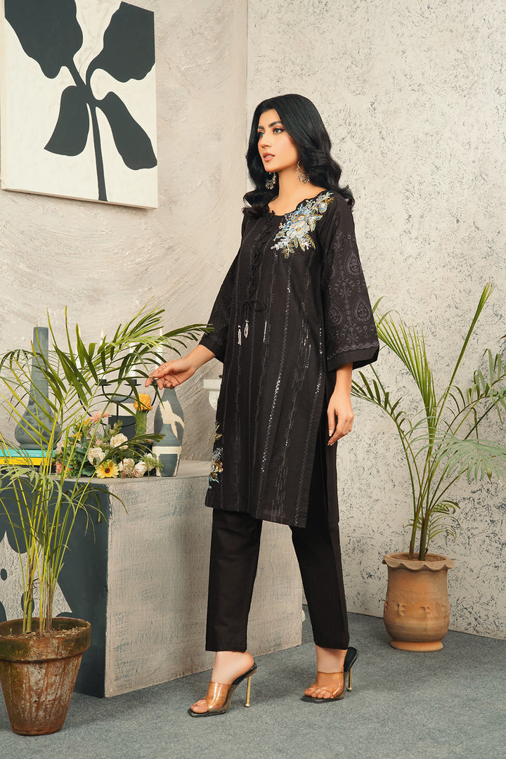 2 Piece Cambric Embroidered Shirt & Trouser