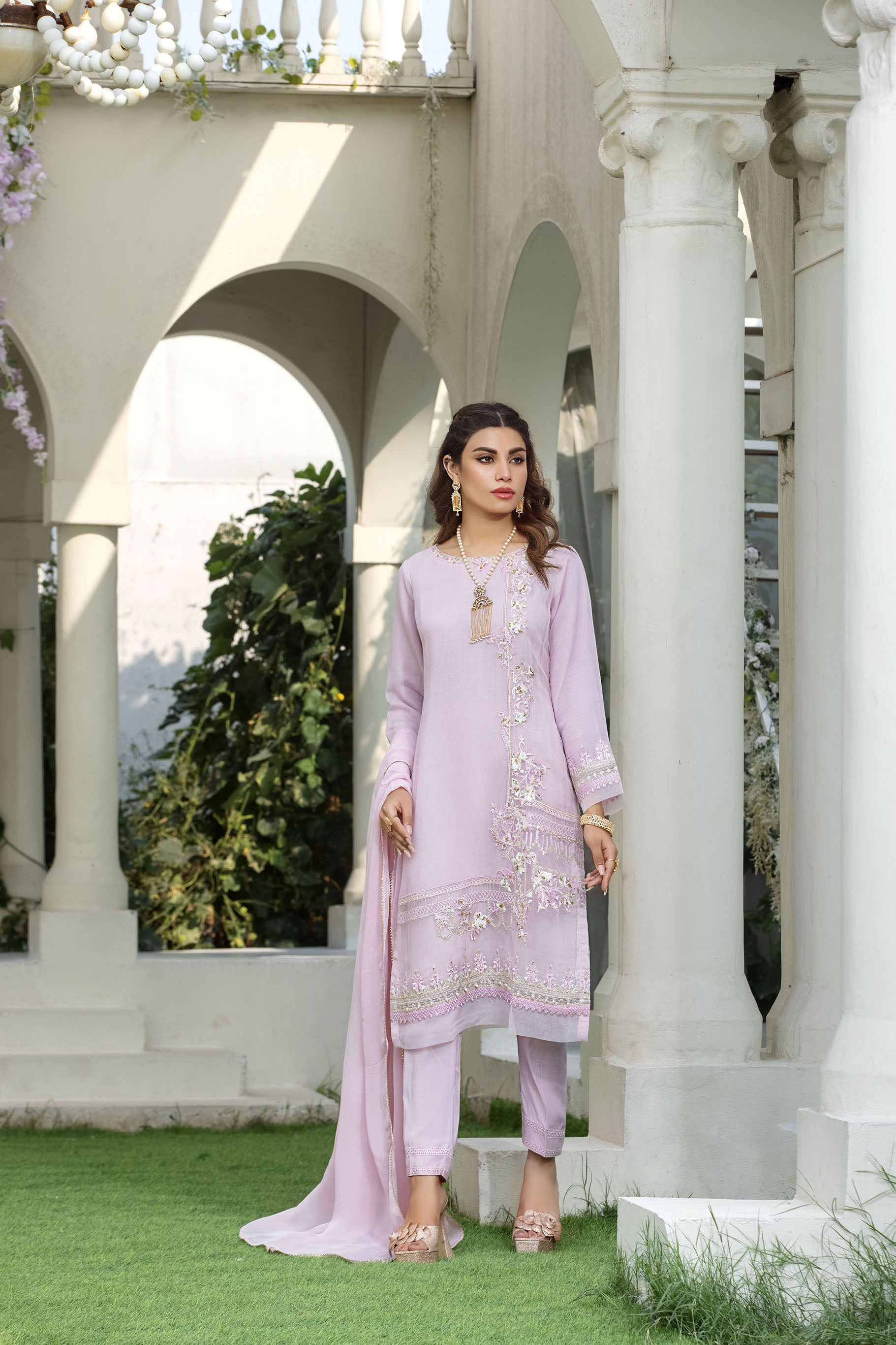 3 Pc Embroidered suit