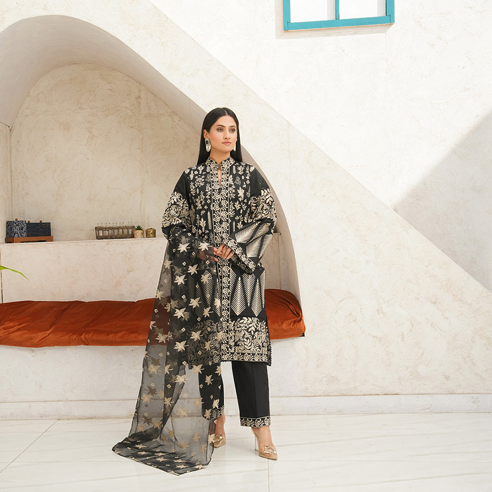3-PC Embroidered Luxury Lawn