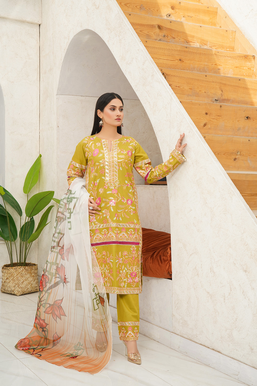 3-PC Embroidered Luxury Lawn