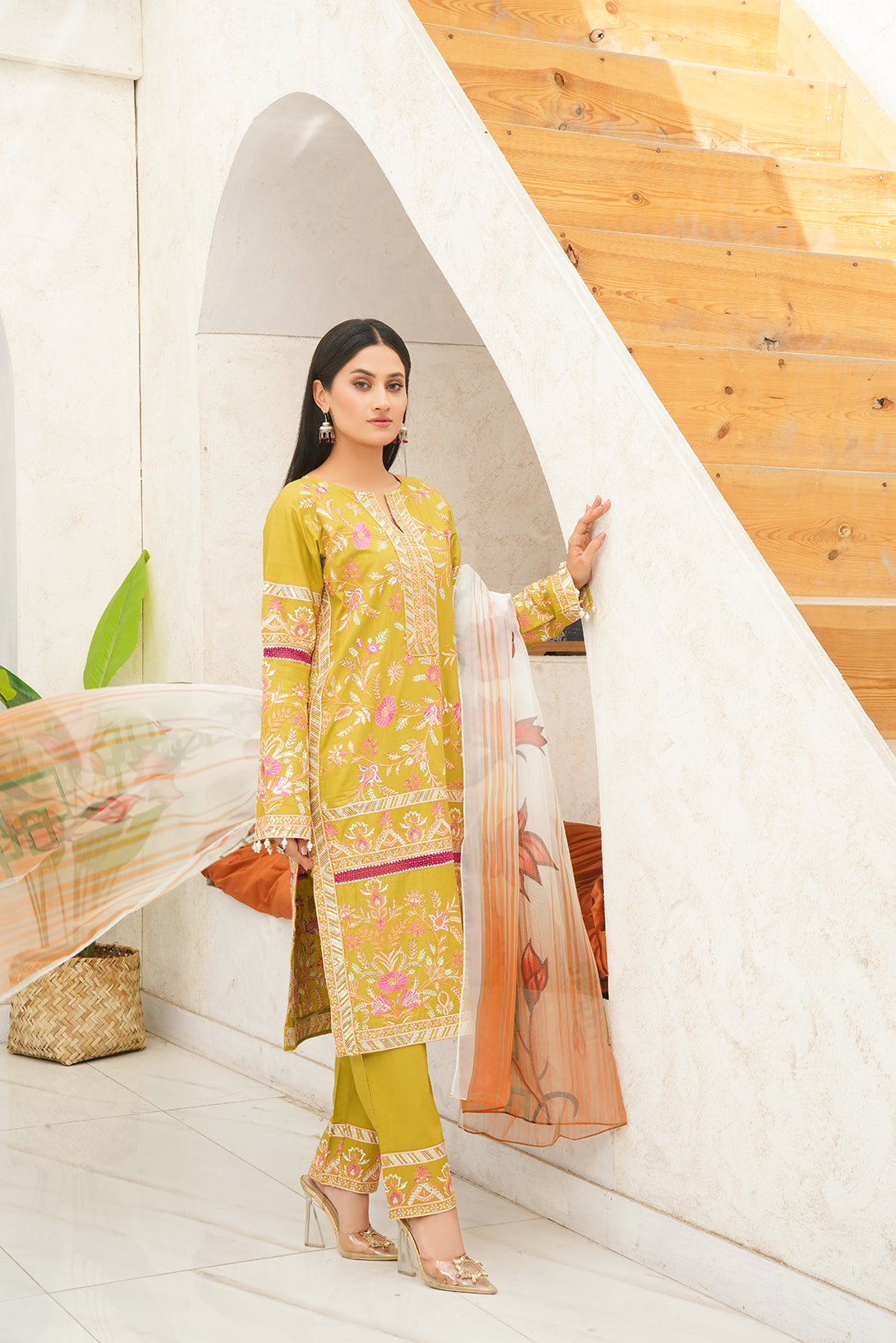 3-PC Embroidered Luxury Lawn