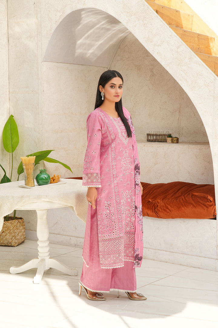 3-PC Casual Embroidered Jacquard