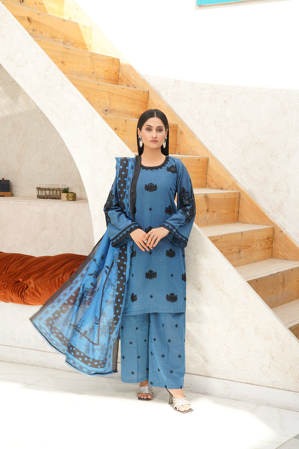 2-PC Embroidered Luxury Lawn