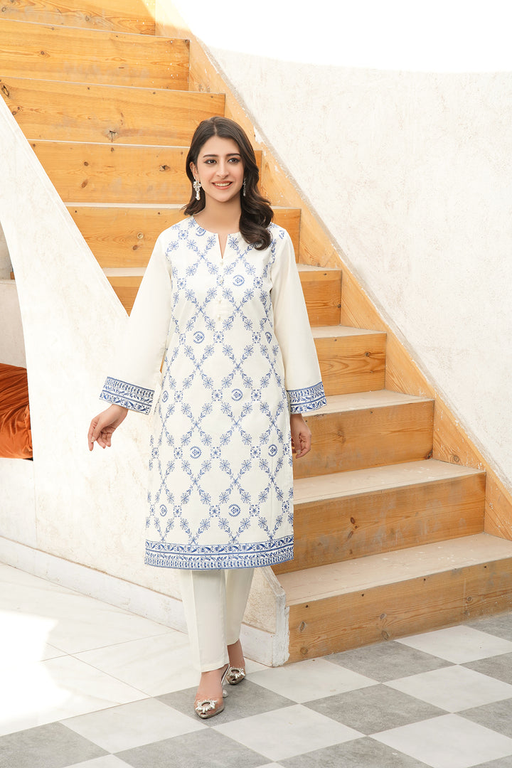 2-PC Embroided Luxury Lawn