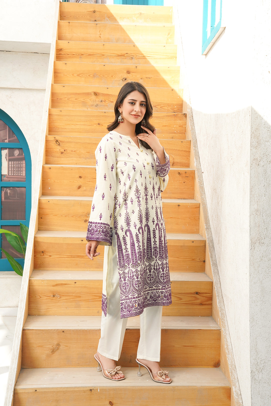2-PC Embroidered Luxury Lawn