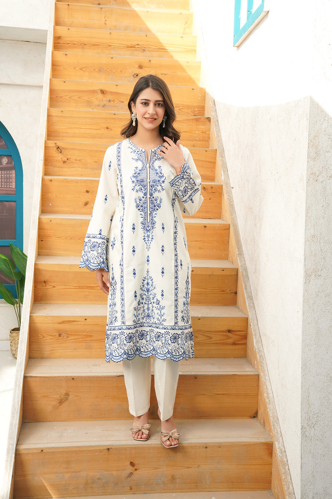 2-PC Embroidered Luxury Lawn