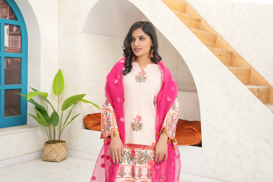 3-PC Embroidered Luxury Lawn
