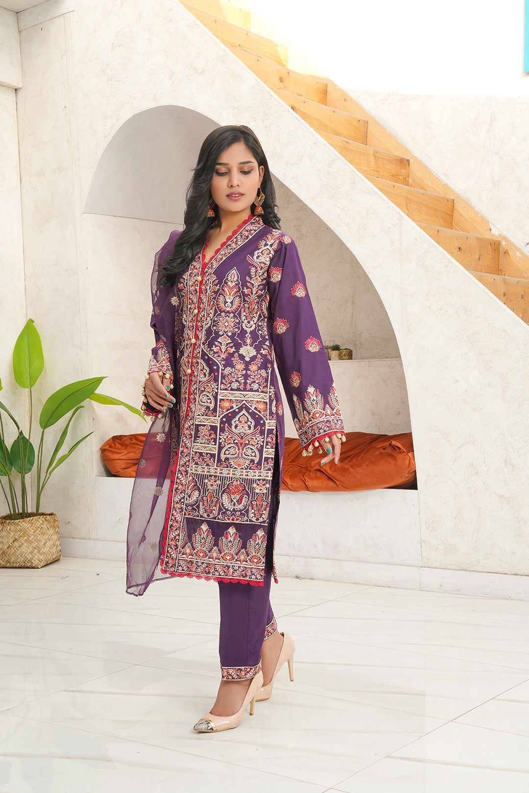 3-PC Embroidered Luxury Lawn