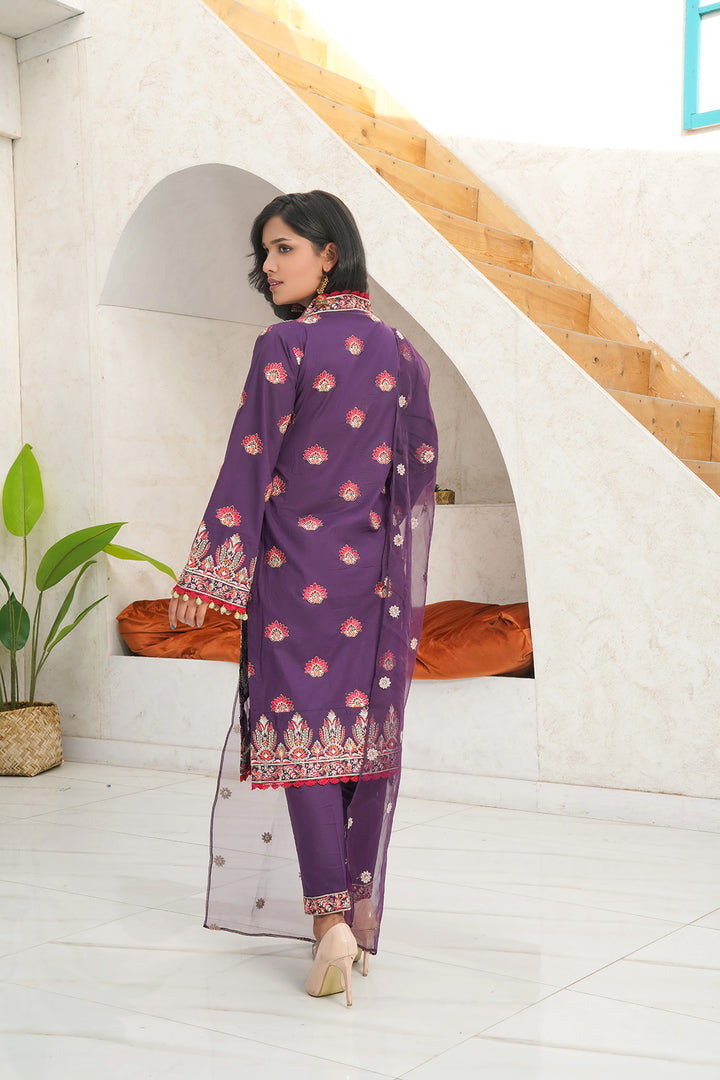 3-PC Embroidered Luxury Lawn