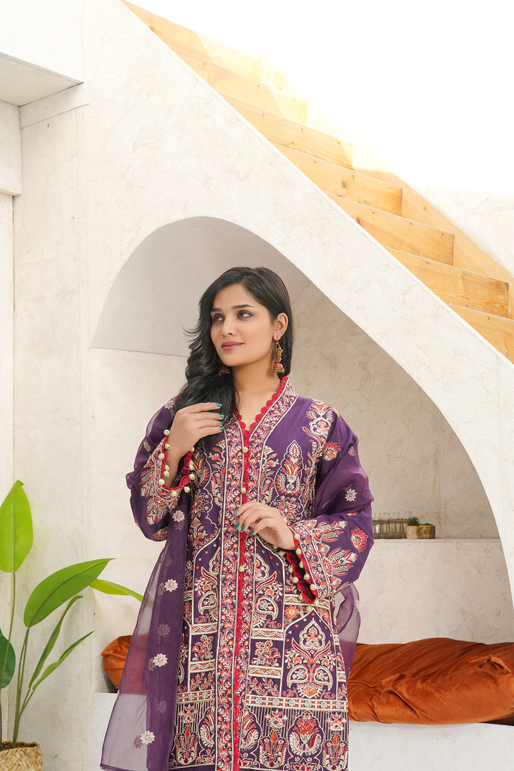 3-PC Embroidered Luxury Lawn